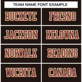 Custom Brown Crimson-Old Gold Classic Style Authentic Football Jersey
